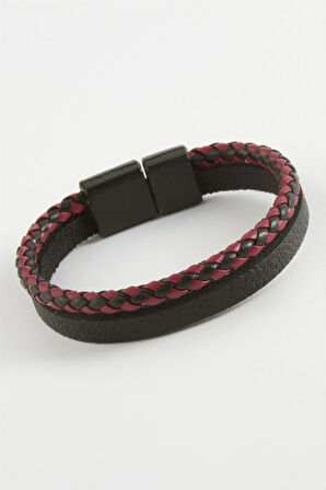 Mıknatıslı Orjinal Deri Bileklik