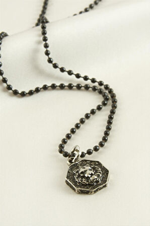 Aslan Top Zincirli Erkek Kolye