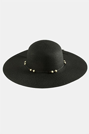 Boncuk Hasır Şapka