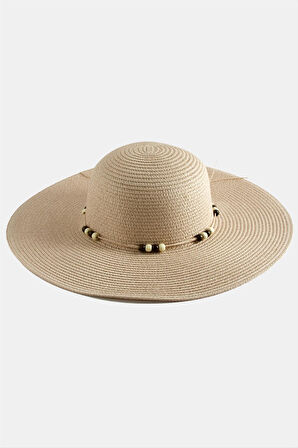 Boncuk Hasır Şapka