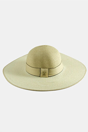 Şeritli Hasır Şapka