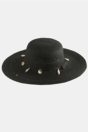 Deniz Kabuğu Hasır Şapka