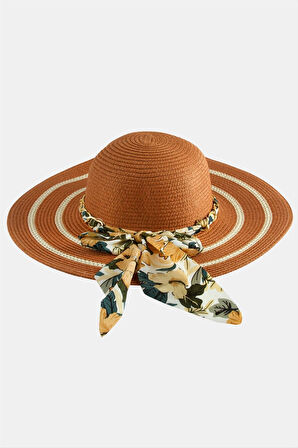 Fiyong Zincir Örgülü Hasır Şapka