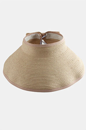 Cırtcırtlı Hasır Plaj Şapkası