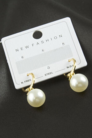 Yuvarlak İnci Küpe