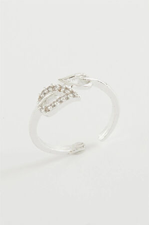 Yaprak Zirkon Taşlı Yüzük