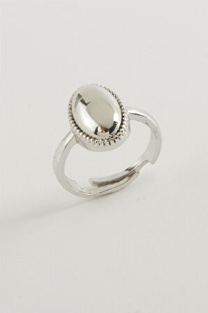 Oval Metal Yüzük