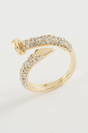 Çivi Zirkon Taşlı Yüzük