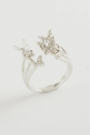 Kelebek Zirkon Taşlı Yüzük