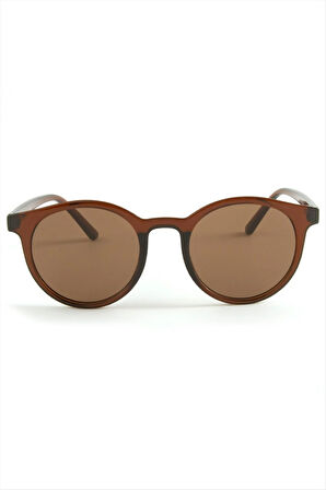 Oval Kahverengi Güneş Gözlüğü