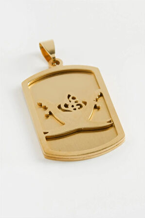 Zülfikar Çelik Kolye Ucu 4 cm