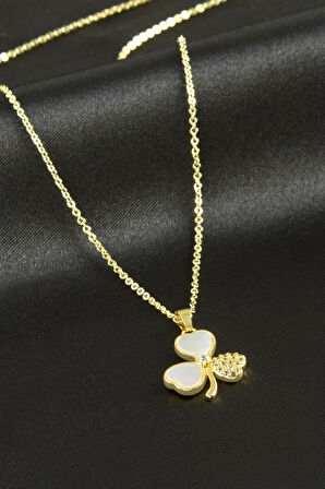 Yonca Sedef Lüks Çelik Kolye