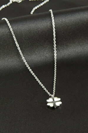 Yonca Sedef Lüks Çelik Kolye