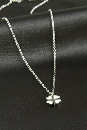 Yonca Sedef Lüks Çelik Kolye