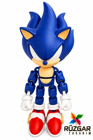 Sonic Movie Süper Sonic Eklemleri Hareketli Karakter Figür Oyuncak