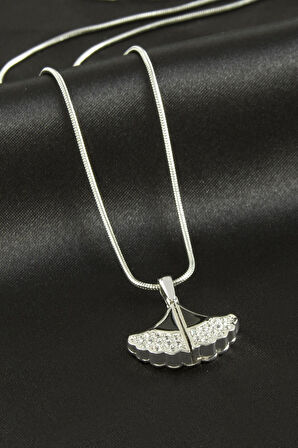 İsim Yazılabilir Çiçek Lüks Çelik Kolye