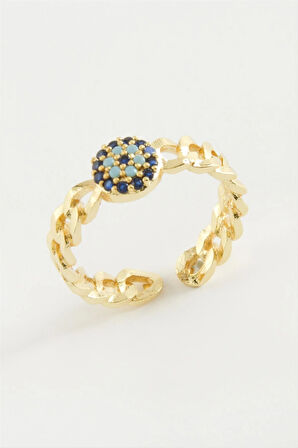 Nazar Zirkon Taşlı Yüzük