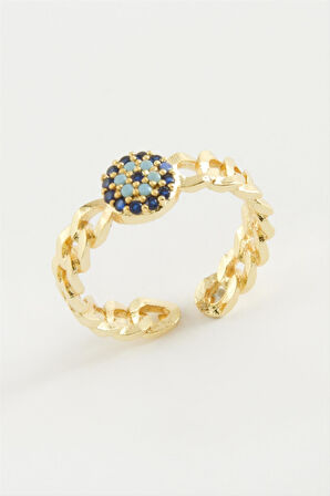 Nazar Zirkon Taşlı Yüzük