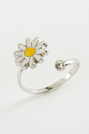 Papatya Mineli Taşlı Yüzük