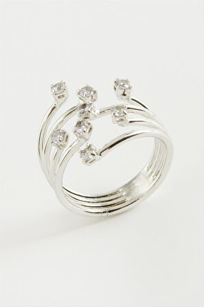 Ağaç Zirkon Taşlı Yüzük