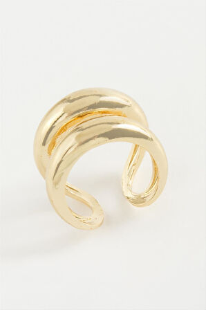 Çift Halka Metal Yüzük