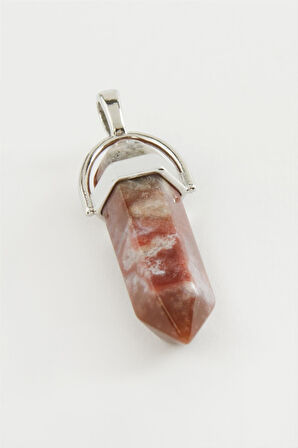 Karışık Akik Point Kolye Ucu