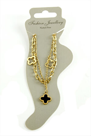 Çiçek Sedef Lüks Çelik Halhal