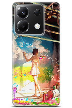 Xiaomi Poco X6 uyumlu Girls 6 HD Desenli Renkli Hayaller