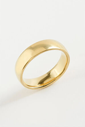 Çelik Alyans Yüzük 6 mm