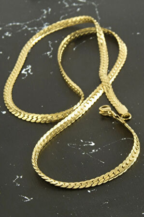 İtalyan Zincir Çelik Kolye 55 cm