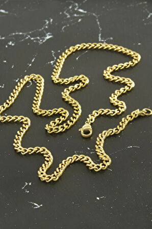 Düz Zincir Çelik Kolye 55 cm