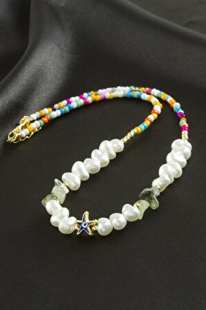 Deniz Yıldızı İnci Kolye