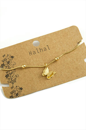 Kelebek Lüks Çelik Halhal