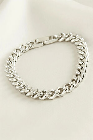 Xuping Düz  Zincir Lüks Çelik Bileklik