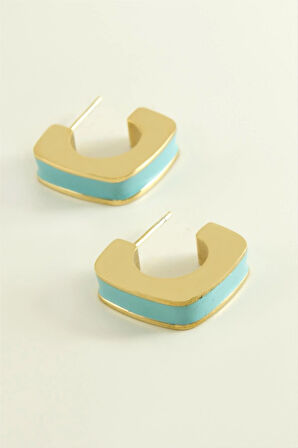 Kare Lüks Çelik Küpe