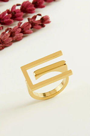 Çatal Lüks Çelik Yüzük