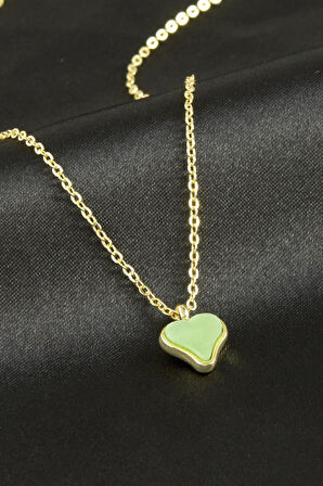 Kalp Polyester Kolye