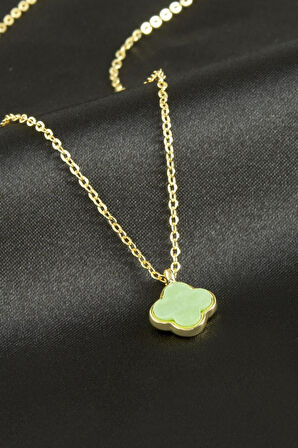 Çiçek Polyester Kolye