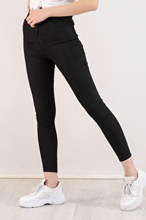 Kadın Pantolon Yüksek Bel Siyah - 0673.925.