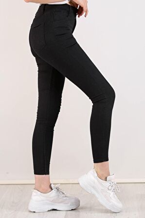 Kadın Pantolon Yüksek Bel Siyah - 0673.925.