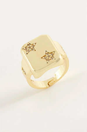 Yıldız Zirkon Taşlı Yüzük