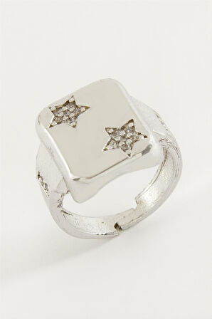 Yıldız Zirkon Taşlı Yüzük