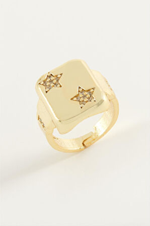 Yıldız Zirkon Taşlı Yüzük