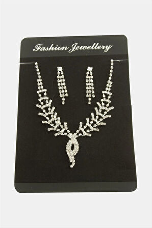 Oval Lüks Suyolu Set Kolye