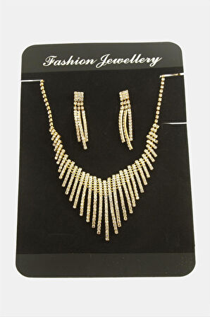 Oval Lüks Suyolu Set Kolye