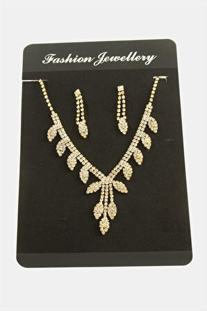 Yaprak Lüks Suyolu Set Kolye