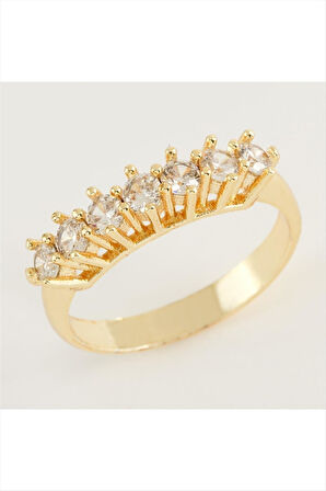 Zirkon Yedi Taşlı Yüzük