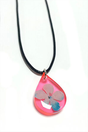 Kartopu Çiçeği Damla Epoksi Kolye