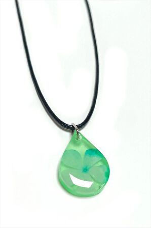 Kartopu Çiçeği Damla Epoksi Kolye