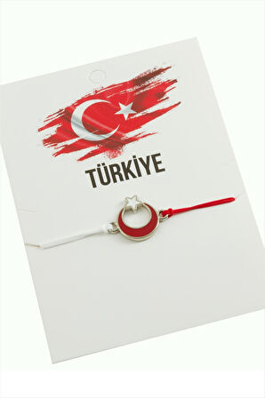 Ay Yıldız İp Bileklik